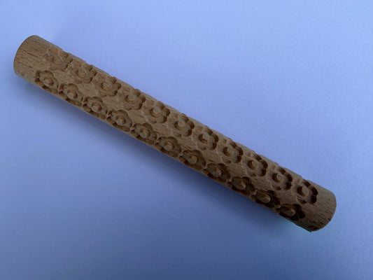 Wooden Roller - Flowers