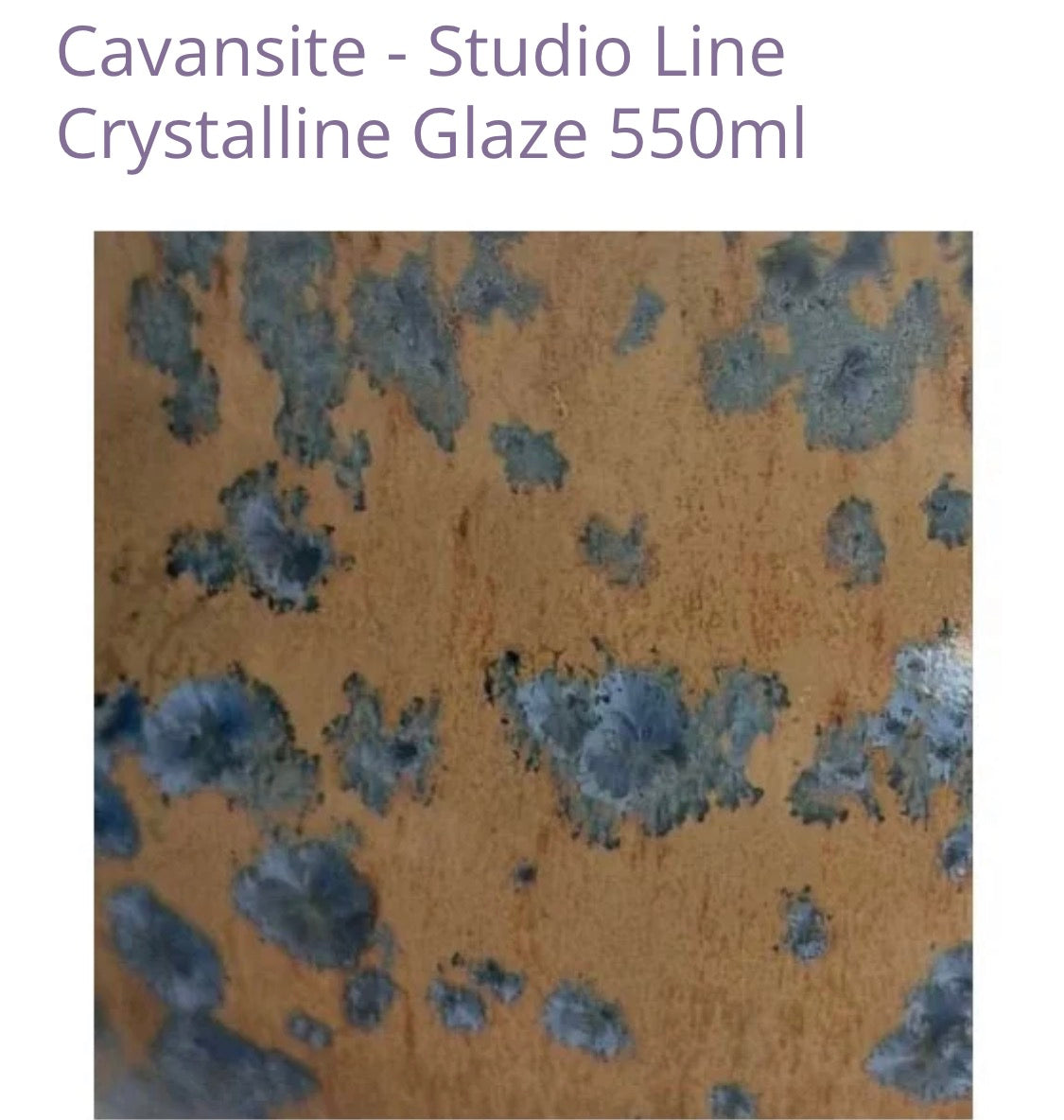 Cavansite Crystalline Glaze - 550ml - 1180-1280c