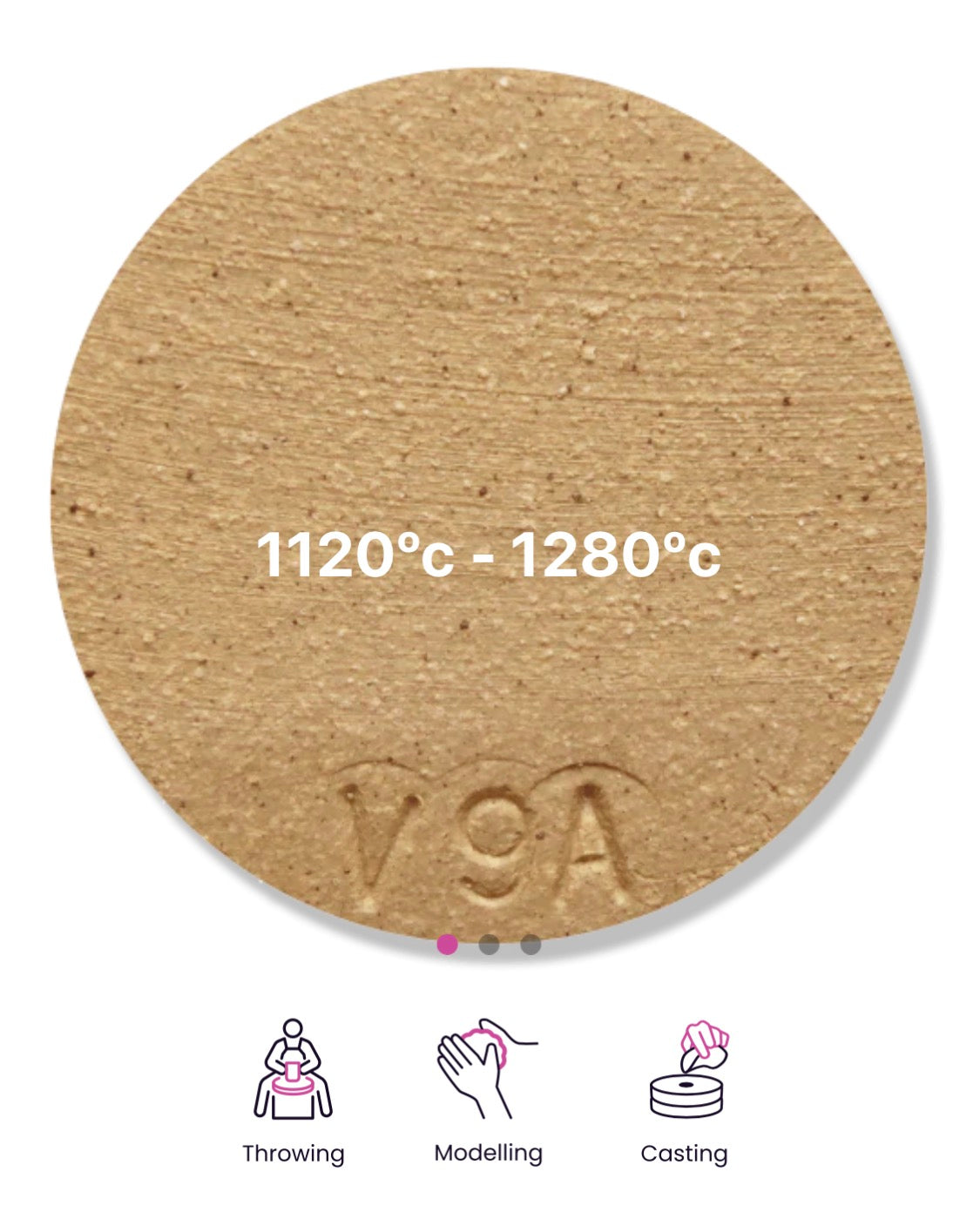 Buff Stoneware Clay V9A - 1120-1280c