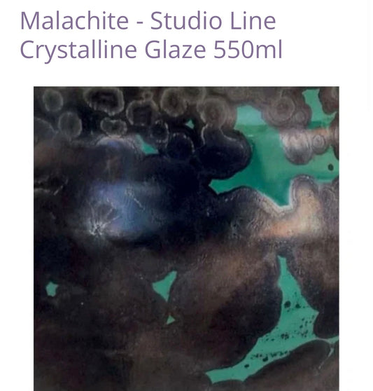 Malachite Crystalline Glaze - 550ml - 1180-1280c