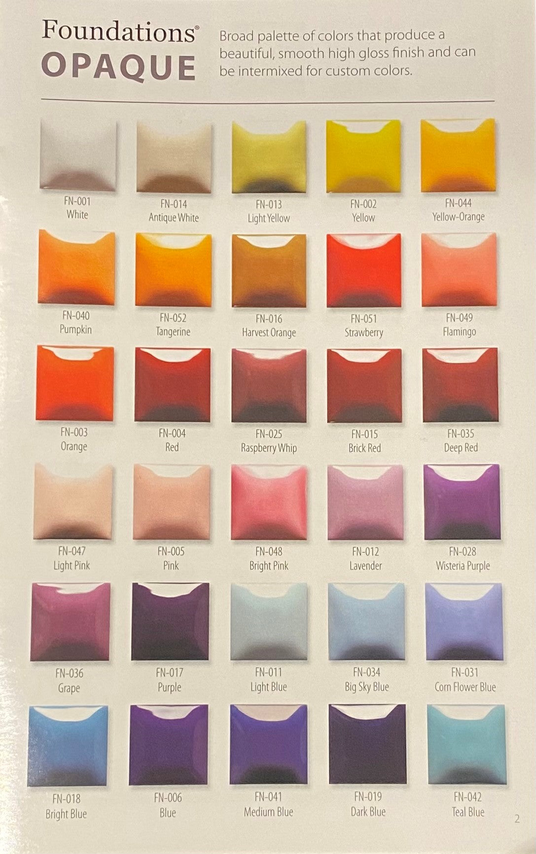 Mayco Color Samples Mayco Glazes Color Chart Glaze Colors — Ceramic Cafe Online Store